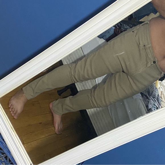 MENS SIZE 38 SKINNY KHAKI PACSUN JEANS - Picture 5 of 5